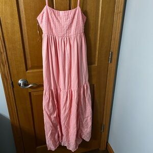 American Eagle Outfitters Pink Maxi Dress